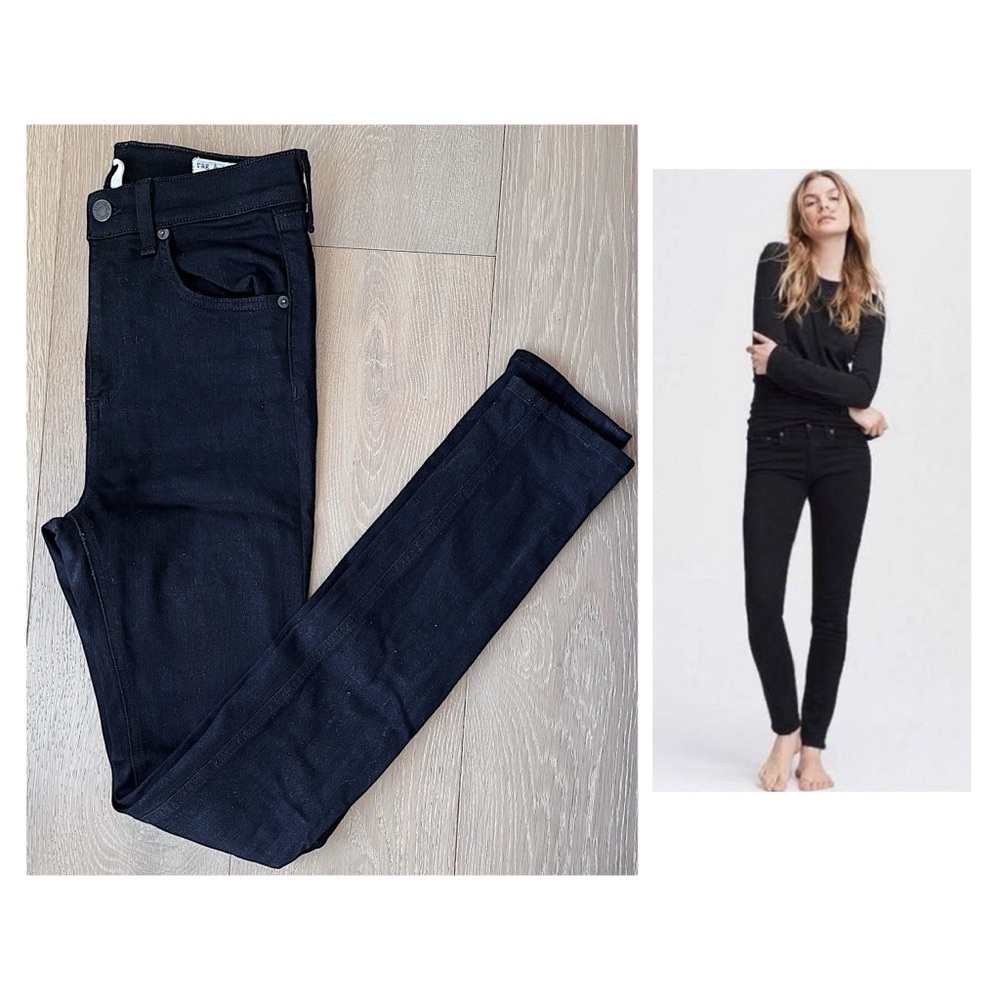 Rag & Bone | black ‘Justine’ high rise skinny jeans